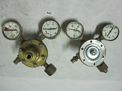 2 QTY Meco Multi-Seat Type P-1-D 2 Stage Regulator Set Oxygen Acetylene Welding • $72.67