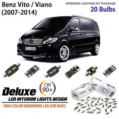 LED Interior Light Kit For Mercedes V Class Viano Vito W639 Light Bulbs Upgrade • $26.66