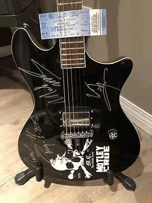 Motley Crue 2015 Final Your Signed Guitar. No Tommy. • $2694.63