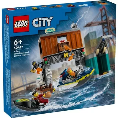 LEGO® City Police Speedboat And Crooks' Hideout 60417 Boat Toy NEW FREE POSTAGE  • $39.99