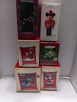 Hallmark Disney Lot Of 6 Mickey Mouse Ornaments TV Does Not Work. • $39.99