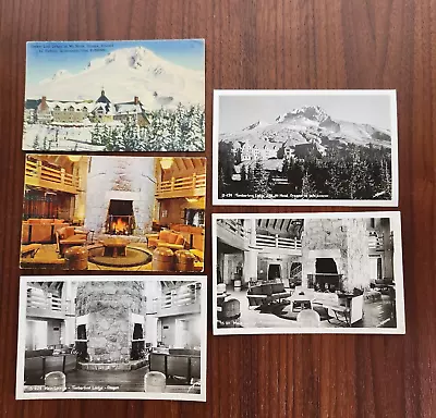 Lot Of 5 Vintage Postcards TIMBERLAKE LODGE Oregon MT HOOD 3 RPPC Real Photos • $7.50
