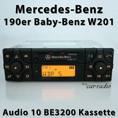 Genuine Mercedes Audio 10 BE3200 Becker 190 Car Stereo W201 C-Class Cassette • $222.20