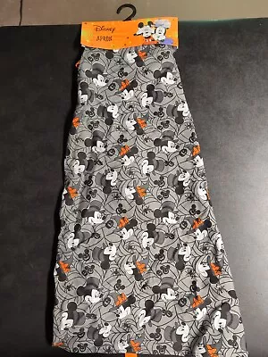 Disney Adult Kitchen Apron Halloween Mickey & Minnie Mouse 100% Cotton Unisex • $16.99