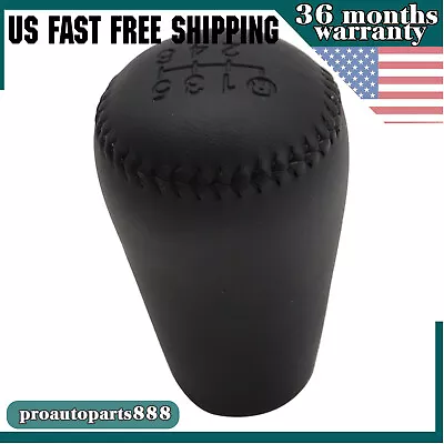 NEW 6 Speed Leather Gear Shift Knob Black For Toyota Tacoma 2005-2015 • $9.91