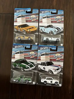 HOT WHEELS 2024 VINTAGE RACING CLUB Porsche 911 Bmw 2002 Miura SV 1955 Corvette • $34.99