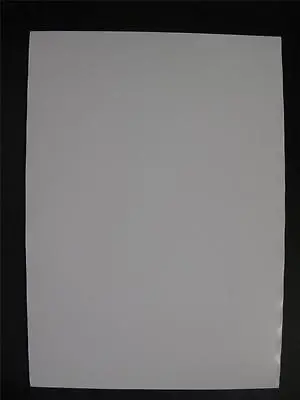 1 X A4 Steel Paper 0.2mm Thick Plain White Both Sides Receptive To Magnets AM444 • £6.79