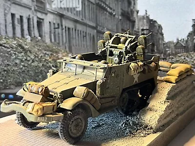 Tamiya 1/35 US M16 Multiple Gun Motor Carriage Half Track Built Diorama. • £14.99