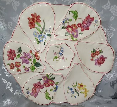 Antique French Longchamps Terre De Fer Oyster Majolica Plate • $120