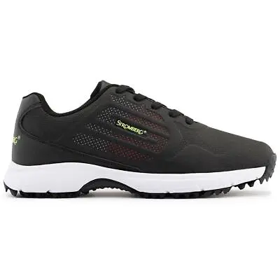 Stromberg Mens Spikeless Shoes Firma Black/White • £39.99