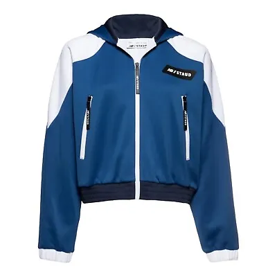 $49.99 • Buy NWT New Balance X Staud Retro Track Jacket Womens Size Large Blue Quartz New!