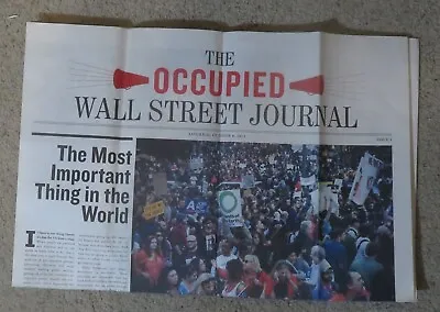 $39.50 • Buy The OCCUPIED Wall Street Journal, Issue # 2, Occupy Wall Street, October 8, 2011