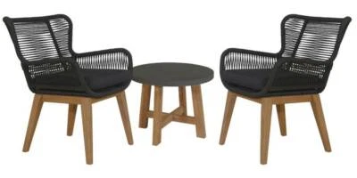 $825 • Buy Alanya Hampton Outdoor 3-piece  Lounge Setting 3piece 'chat' Set