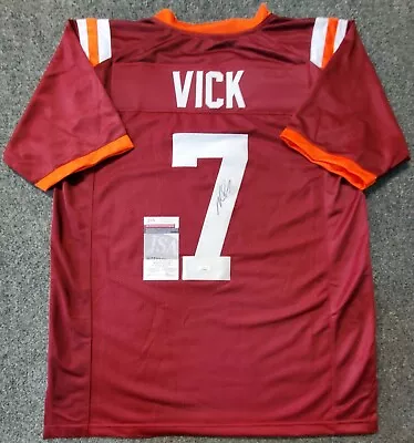 Virginia Tech Hokies Michael Vick Autographed Signed Jersey Jsa Coa    • $129