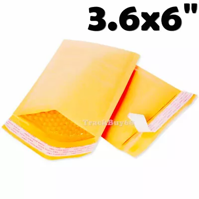 3.6x6  Small Kraft Bubble Mailers Padded Bags Envelops Mailing Bead Card Jewlery • $15.95