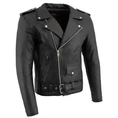 Milwaukee Leather LKM1781 Men's “The Legend” Classic Police Style Leather Jacket • $119.99