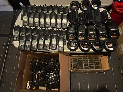 HUGE MOTOROLA LOT! 25 Motorola XTS5000 Radios Batteries Mics Impres Chargers • $2399.99