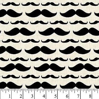 David Textiles Paris Mustache Stripe Cotton 36 X 44-Inch Precut Sewing Fabric  • $17.22