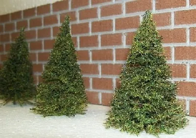 MODEL RAILROAD PINE TREES 9 Piece Set  // Great For HO Scale Miniature Scenery • $28.93