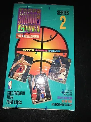 1993-94 Stadium Club Basketball Factory Hobby Box Series 2 Beam Teams!! • $300