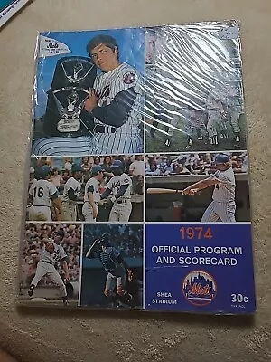 1974 NY Mets Official Program And Scorecard - Tom Seaver On Cover Not Scored • $4.99