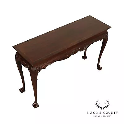 Drexel Heritage 'Heirlooms' Georgian Style Mahogany Console Table • $1295