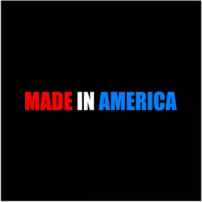 2x MADE IN AMERICA Red White Blue Vinyl Decal Sticker Window Car Truck  • $2.52