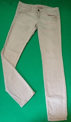 £6.50 • Buy Ladies BENETTON Sand Coloured Low Rise Skinny Jeans Size:32 Tall (“ Leg)