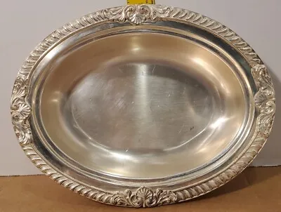 Vintage EPCA Bristol Silverplate By Poole #24 11 1/2  X 9:  Serving Bowl • $8.50