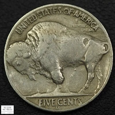 1937 D Three Legged 3 Legs Buffalo Nickel 5C • $685