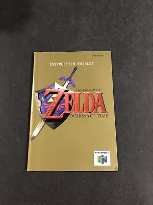 Zelda Ocarina Of Time N64 Manual • $19.95