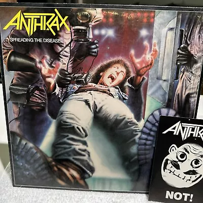 ANTHRAX SPREADING THE DISEASE 90480-1 Stereo Island Megaforce Allied Pressing • $49.76