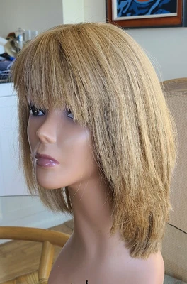 $550 • Buy Freeda  Sheitel Wig Human Hair Golden Blonde With High Lights NWT