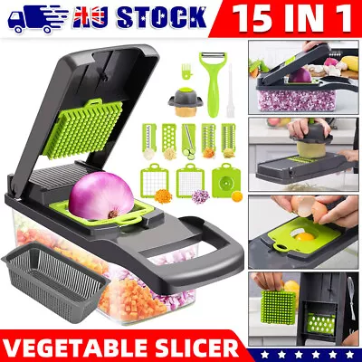 Multifunctional Vegetable Slicer Chopper Food Cutter Dicer For Cooking Meal Prep • $25.85