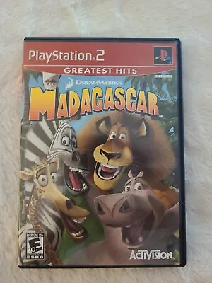 Madagascar GREATEST HITS (Sony PlayStation 2 2006) PS2 GAME W/MANUAL-TESTED-VG • $8
