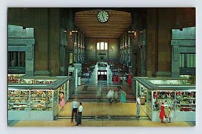 Postcard Missouri Kansas City MO Union Station Railroad Train Depot 1960s Chrome • $6