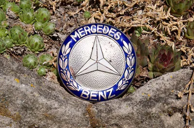 Vintage Enamel Automobile Radiator Car Emblem / Badge # Mercedes Benz Unimog • $144