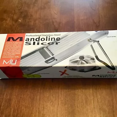 NEW MIU Professional Stainless-Steel Mandoline Slicer With 6 Blades France • $55