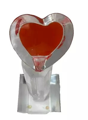 A.R.B. Falling Heart  Acrylic Lucite Modern Abstract  Sculpture  11  Award 2003 • $120