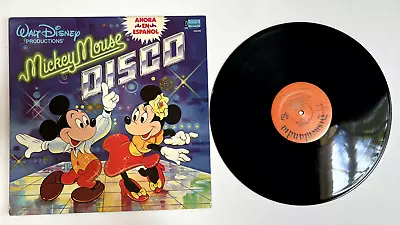 Mickey Mouse Disco En Espanol Spanish Vinyl LP Disneyland Record 1980 RARE • $54.99