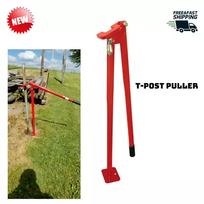 $119.99 • Buy Heavy Duty Post Puller Pulling T-Post Tool For Fence Sign Post And Tree Stump