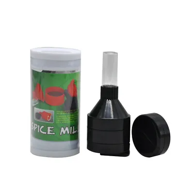 Plastic Herb Grinder With Small Pill Box Hand Crank Tobacco Grinder 43mm • $7.90