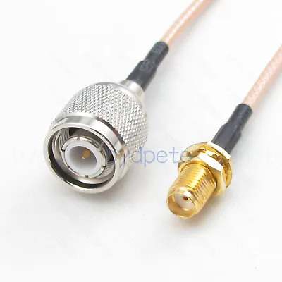 TNC Male Plug To SMA Female Jack Bulkhead RF RG316 Coaxial Pigtail Cable Any Lot • $4.45