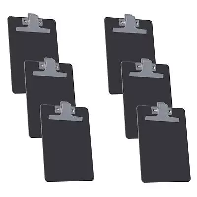 Clipboard Memo Size A5 9 1/4  X 6 1/3  Premium Metal Clip Plastic Black Color... • $27.35