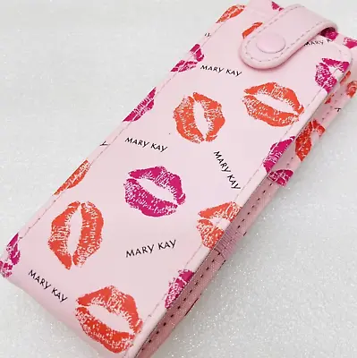 Mary Kay Pink Kisses Lipstick Case/Holder + Mirror ~ Can Hold 2 Lipsticks  NEW • $16.95