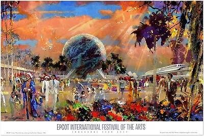 Epcot Center International Festival Of The Arts Poster Wall Decor Art Print • $10.99