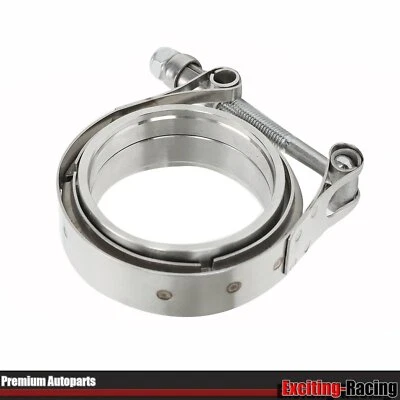 $18.85 • Buy 3.5  Inch Stainless V-Band Bolt Clamp + 2 Flange For Turbo