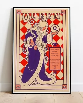 QUEEN 1978 USA Concert Tour Poster VINTAGE REPRO 36 X24  (similar To A1 ) • £11.99