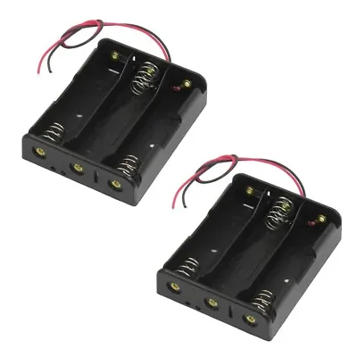 2X Series 3.7V Flat Tip Battery Holder Case For 3 X 18650 Batteries I5Q34913 • £4.24