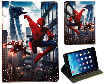 For IPad Mini 6 Spider-Man Superhero Avengers Iron-Man New Smart Case Cover • £19.99